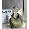 Loewe Small Squeeze Bag in Olive Nappa Lambskin 587