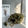 Loewe Small Squeeze Bag in Olive Nappa Lambskin 587