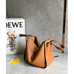 Loewe Compact Hammock Bag in Light Caramel Grained Calfskin 613