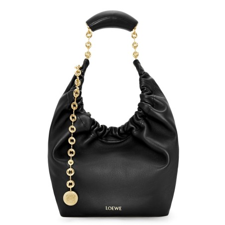 Loewe Small Squeeze Bag in Black Nappa Lambskin 667