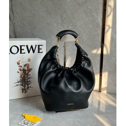 Loewe Small Squeeze Bag in Black Nappa Lambskin 667