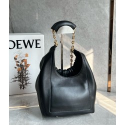 Loewe Small Squeeze Bag in Black Nappa Lambskin 667