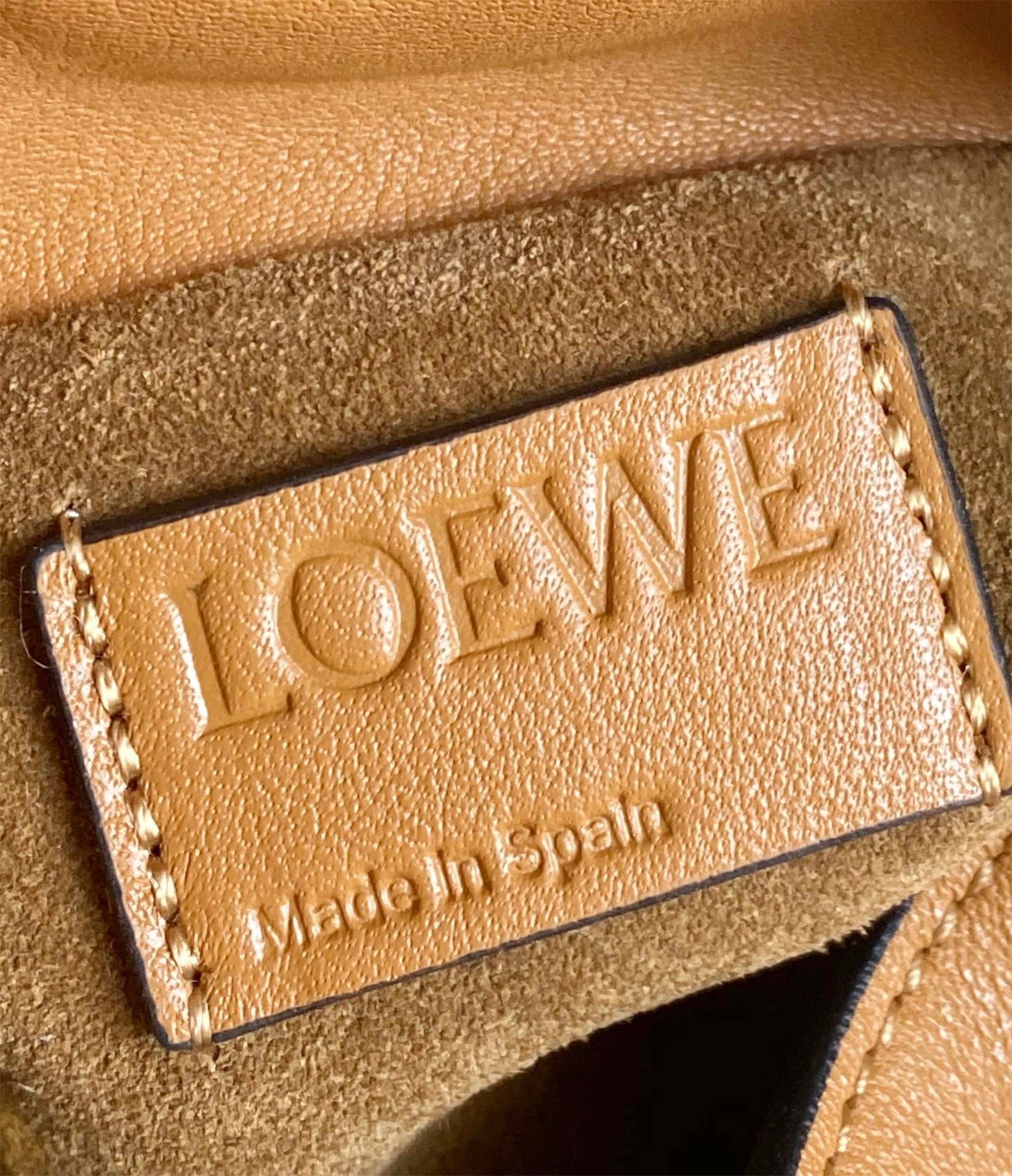 Loewe Flamenco Nano Clutch In Brown Nappa Leather 577