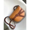 Loewe Small Gate Bag In Amber/Grey Soft Calfskin 481