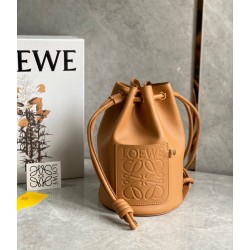 Loewe Small Sailor Bucket Bag In Brown Nappa Leather 532