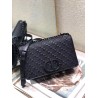 Dior 30 Montaigne Chain Bag In Black Braided Lambskin 930