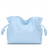 Loewe Flamenco Clutch Bag In Dusty Blue Calfskin 602