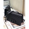 Dior 30 Montaigne Chain Bag In Black Braided Lambskin 930