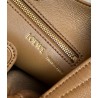 Loewe Small Squeeze Bag in Brown Nappa Lambskin  535