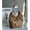 Loewe Small Squeeze Bag in Brown Nappa Lambskin  535