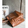 Loewe Fold Shopper Bag in Brown Paper Calfskin 565