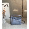 Loewe Puzzle Mini Bag In Atlantic Blue Calfskin Leather 633