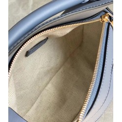 Loewe Puzzle Mini Bag In Atlantic Blue Calfskin Leather 633