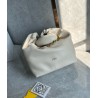 Loewe Small Squeeze Bag in White Nappa Lambskin 568