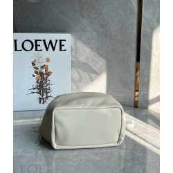 Loewe Small Squeeze Bag in White Nappa Lambskin 568