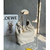 Loewe Small Squeeze Bag in White Nappa Lambskin 568