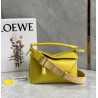 Loewe Puzzle Edge Small Bag In Yellow Satin Calfskin 205