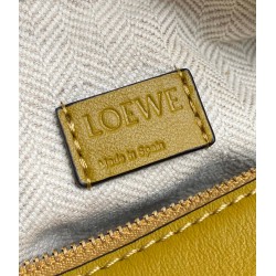 Loewe Puzzle Mini Bag In Ochre/White/Taupe Calfskin 237