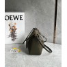 Loewe Mini Hammock Hobo Bag in Dark Green Calfskin  276