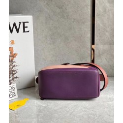 Loewe Puzzle Small Bag In Purple/Caramel/Blossom Calfskin 520