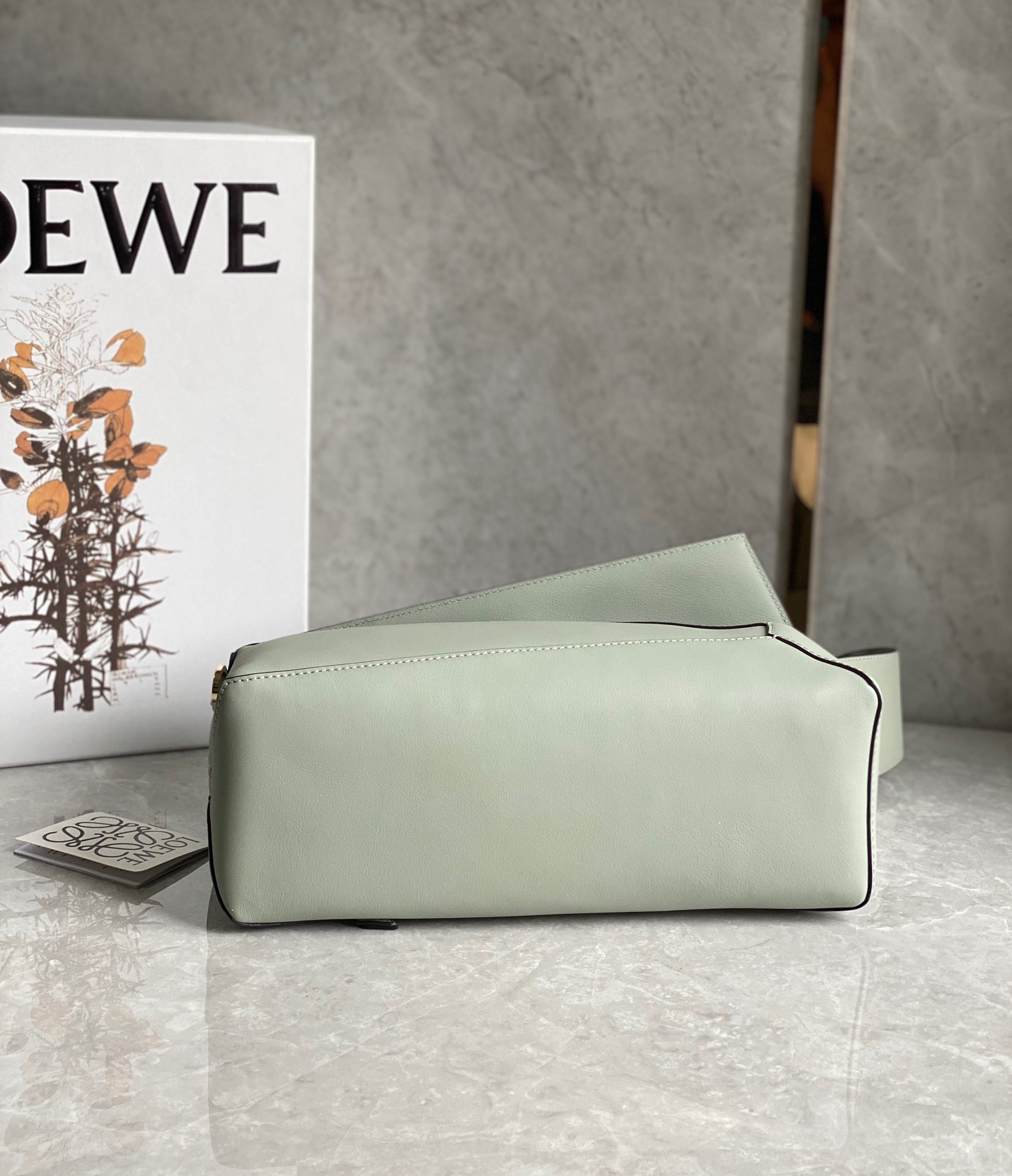 Loewe Puzzle Hobo Bag In Light Celadon Nappa Calfskin 563