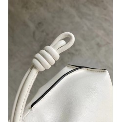 Loewe Flamenco Mini Clutch In White Nappa Leather 635