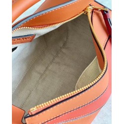 Loewe Small Puzzle Bag In Tan/Orange/Camel Calfskin 677