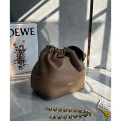 Loewe Medium Squeeze Bag in Brown Nappa Lambskin 532