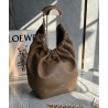 Loewe Medium Squeeze Bag in Brown Nappa Lambskin 532