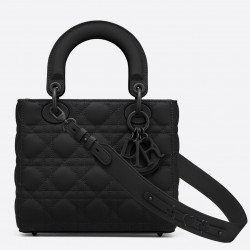 Dior Lady Dior My ABCDior Bag In Black Ultramatte Calfskin 041