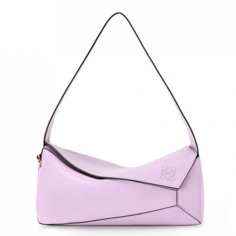 Loewe Puzzle Hobo Bag In Pink Nappa Calfskin 581