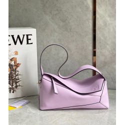 Loewe Puzzle Hobo Bag In Pink Nappa Calfskin 581