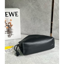 Loewe Flamenco Clutch Bag in Black Nappa Calfskin 764