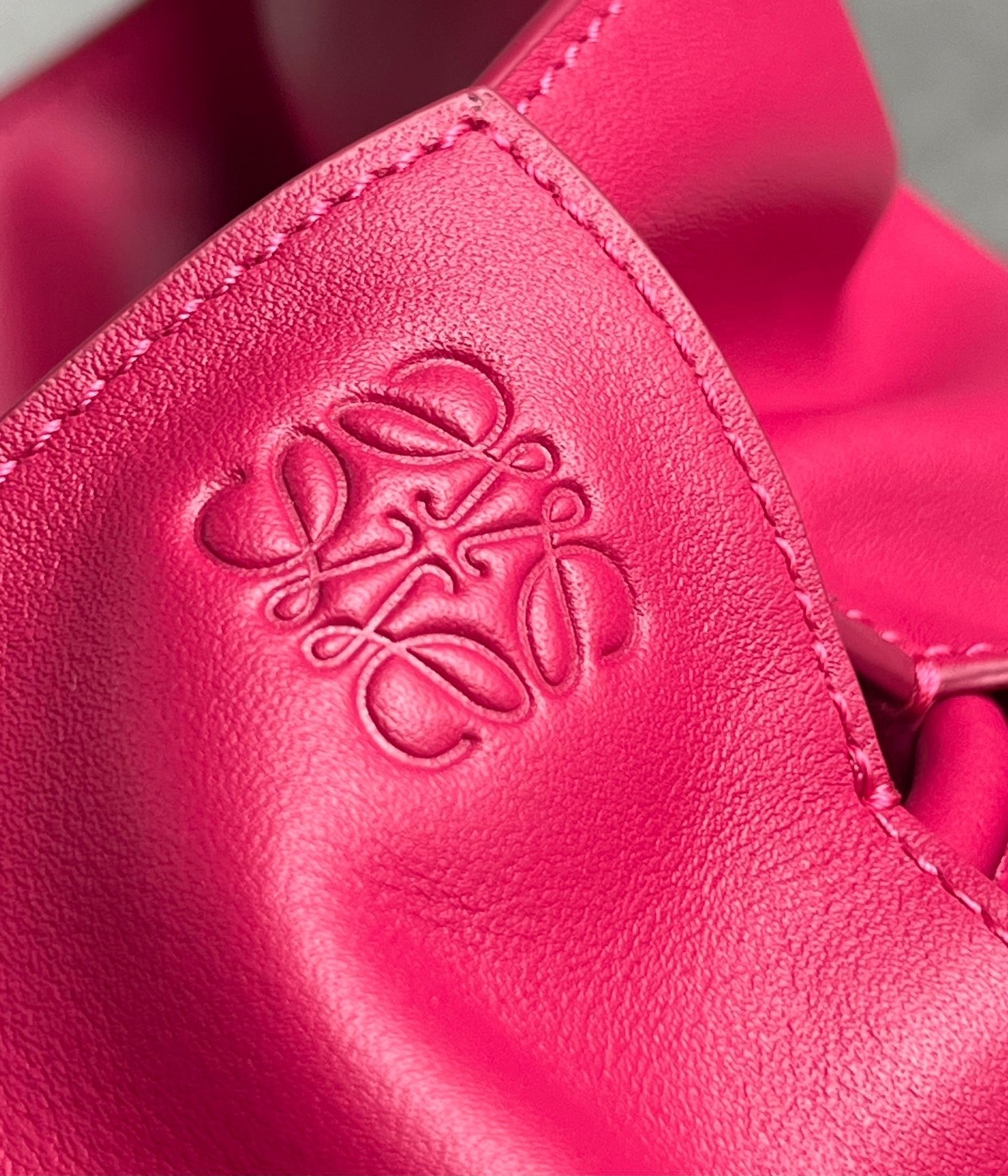 Loewe Flamenco Clutch Bag In Ruby Red Leather 795