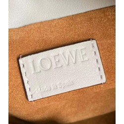 Loewe Flamenco Clutch In Ash Grey Nappa Leather 147