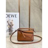 Loewe Mini Puzzle Bag In Brown Calfskin Leather 094