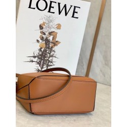 Loewe Mini Puzzle Bag In Brown Calfskin Leather 094