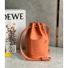 Loewe Small Sailor Bucket Bag In Orange Nappa Leather 585