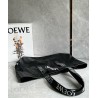 Loewe Fold Shopper Bag in Black Paper Calfskin  634