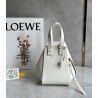 Loewe Compact Hammock Bag in White Satin Calfskin 364