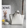 Loewe Hammock Nugget Bag In White Calfskin 400