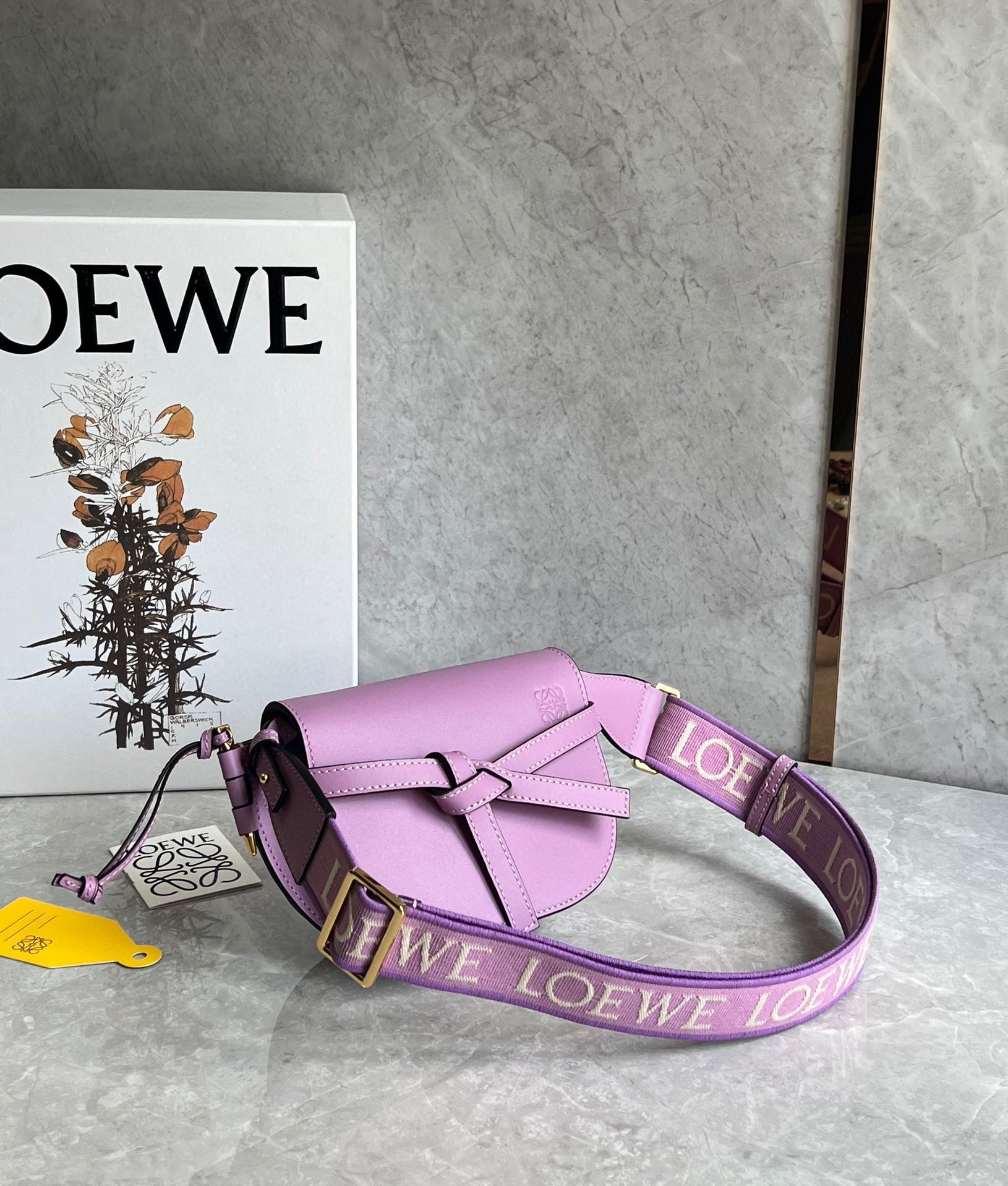 Loewe Gate Dual Mini Bag in Guimauve Calfskin 432