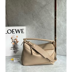 Loewe Puzzle Medium Bag In Sand Grained Calfskin  726