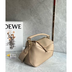 Loewe Puzzle Medium Bag In Sand Grained Calfskin  726