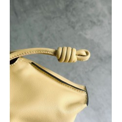 Loewe Flamenco Clutch Bag In Dark Butter Calfskin 765