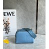 Loewe Mini Camera Crossbody Bag in Blue Calfskin 870