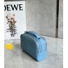 Loewe Mini Camera Crossbody Bag in Blue Calfskin 870