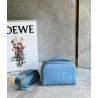 Loewe Mini Camera Crossbody Bag in Blue Calfskin 870