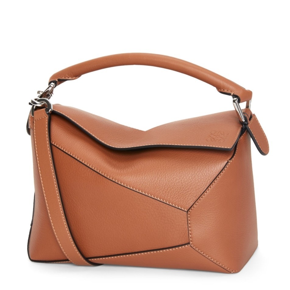 Loewe Puzzle Small Bag In Tan Classic Calfskin 944