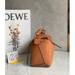 Loewe Puzzle Small Bag In Tan Classic Calfskin 944